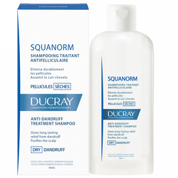 Ducray - Squanorm Anti-Dandruff Treatment Shampoo [Dry Dandruff] - Buy Online at Beaute.ae
