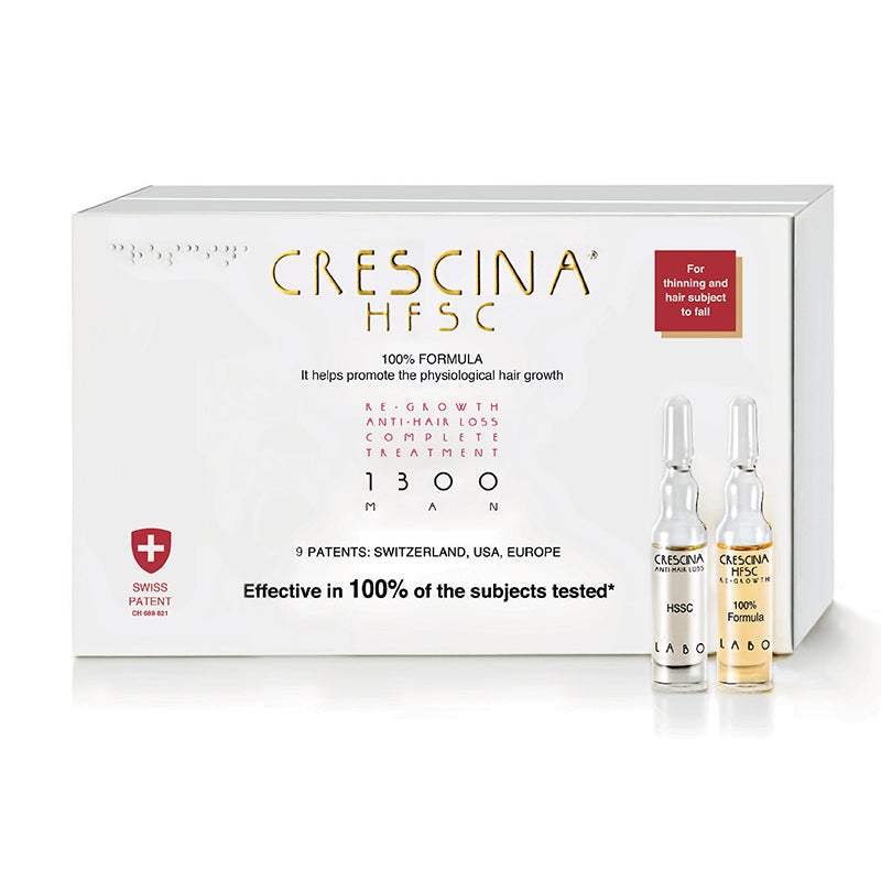 Crescina - HFSC 100% Complete Treatment 1300 [10+10 vials] - Buy Online at Beaute.ae