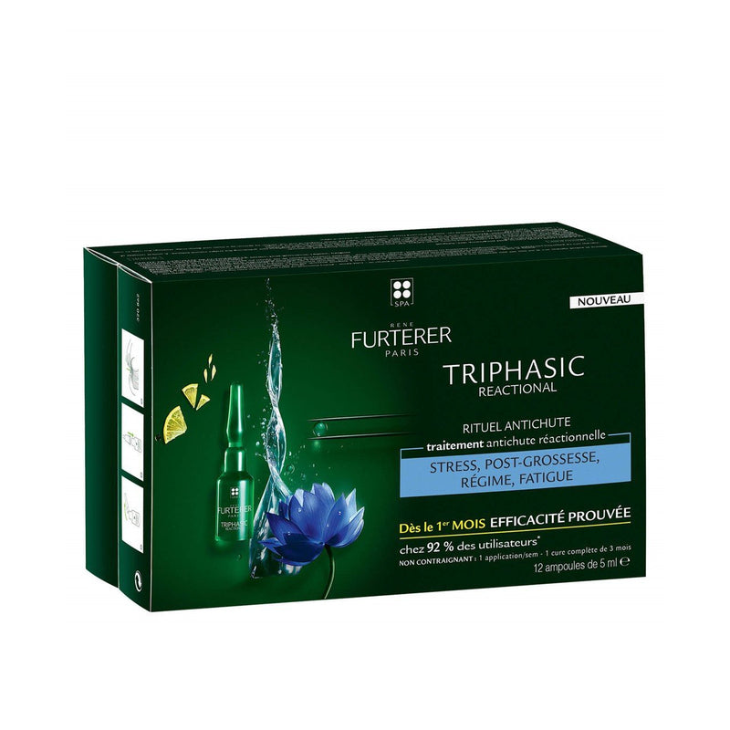 Rene Furterer - Triphasic Reactional Anti Hair Loss Serum 12x5ml - Buy Online at Beaute.ae