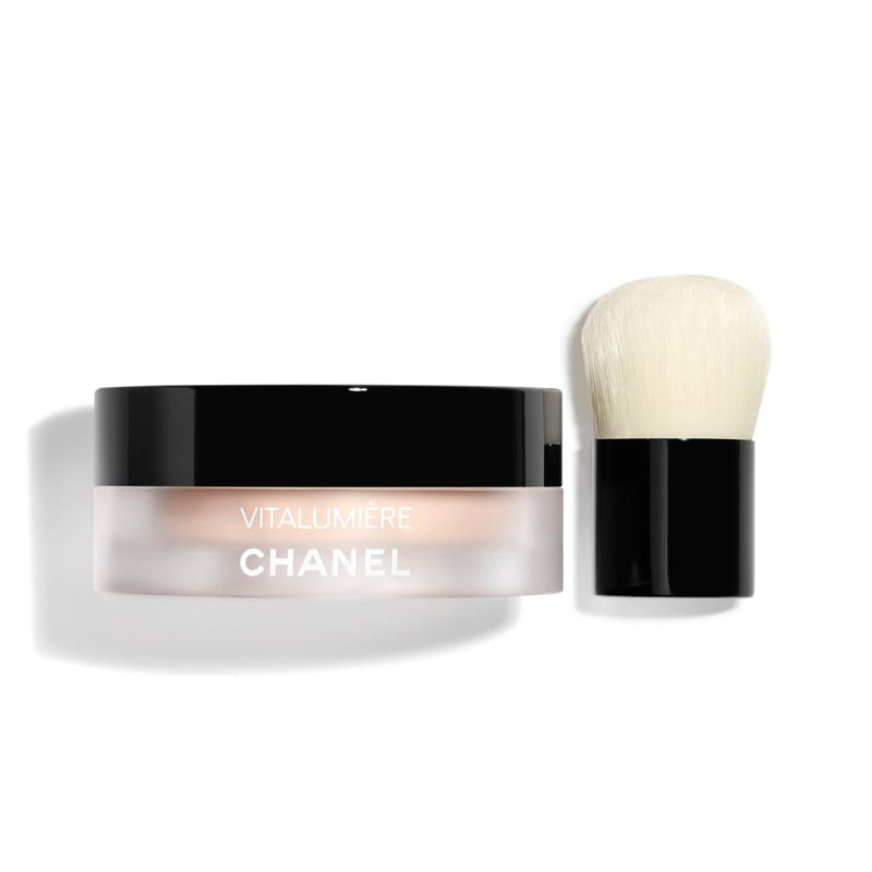 CHANEL Vitalumière Loose Powder Foundation with Mini Kabuki Brush